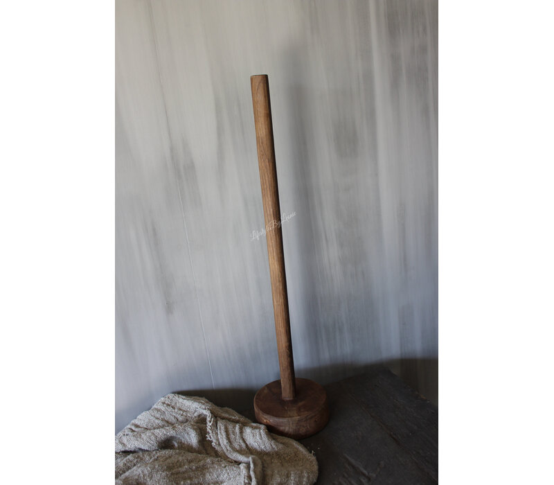 Houten teak wood wc-rol houder 67cm