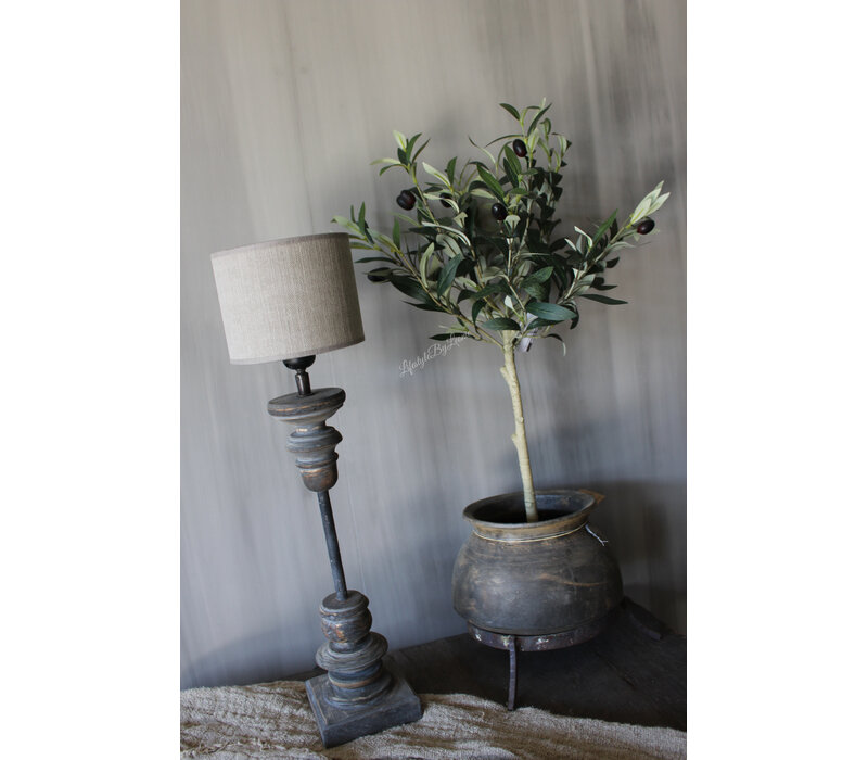Houten lampvoet ornament Tomy 50 cm