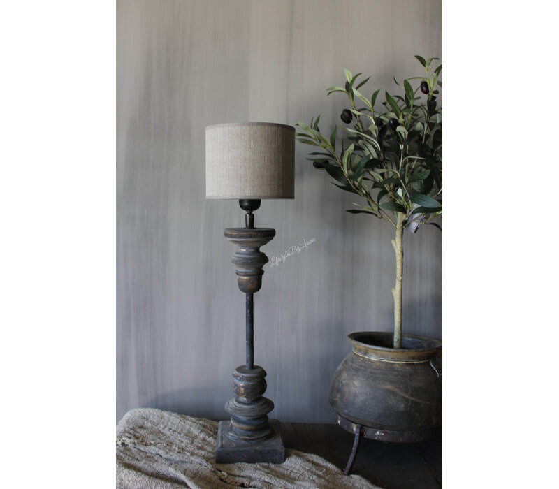 Houten lampvoet ornament Tomy 50 cm