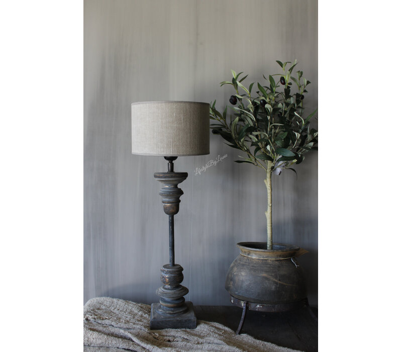 Houten lampvoet ornament Tomy 50 cm