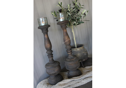 Brynxz Brynxz cilinder windlicht Steenslag helder 7cm