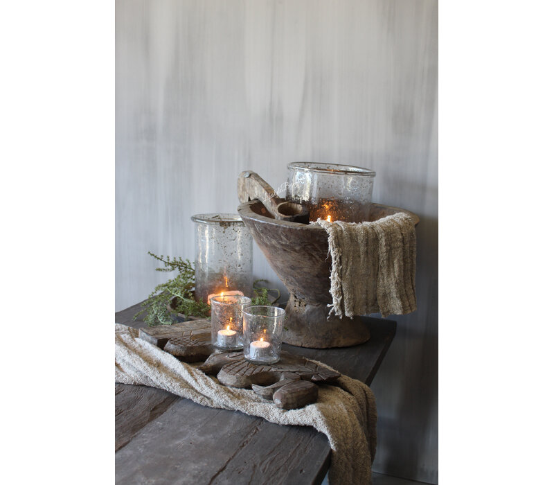 Hoffz Interior oude houten vijzel