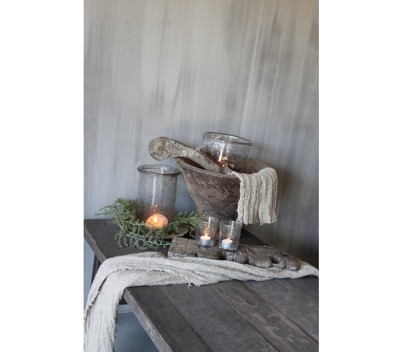 Hoffz Interior oude houten vijzel