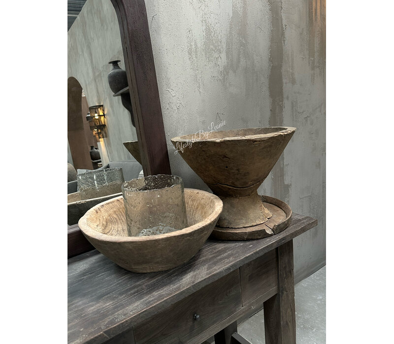 Hoffz Interior oude houten vijzel