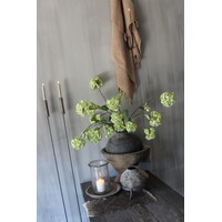 Shabby kelim kleedje bruin / zwart 50 x 32 cm