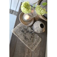 Shabby kelim kleedje Grijs/ bruin 50x32cm