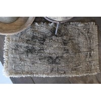 Shabby kelim kleedje Grijs/ bruin 50x32cm