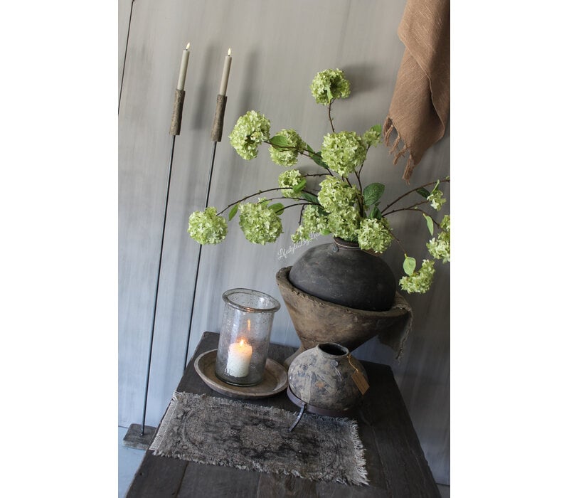 Shabby kelim kleedje Grijs/ bruin 50x32cm