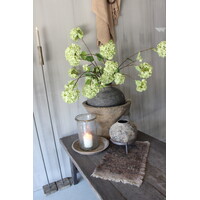 Shabby kelim kleedje rood / zwart 50 x 32 cm