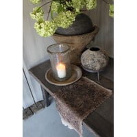 Shabby kelim kleedje Rood / zwart 50x32cm