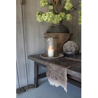 Shabby kelim kleedje Rood / zwart 50x32cm