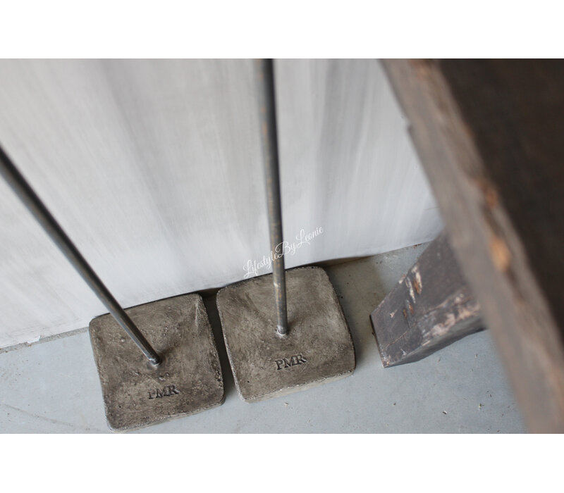 PMR vloerkandelaar dinerkaars beton/staal 130cm