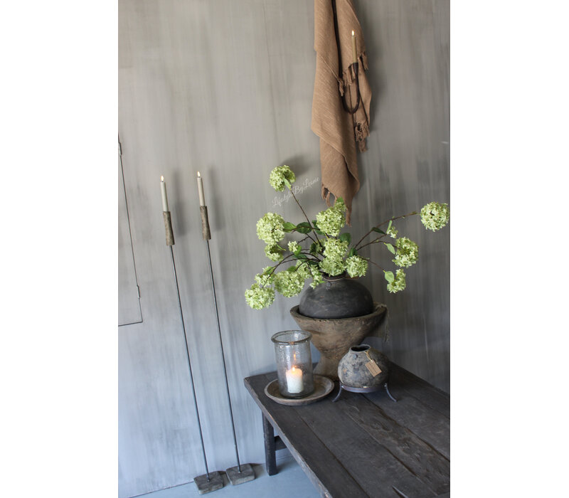 PMR vloerkandelaar dinerkaars beton/staal 130 cm