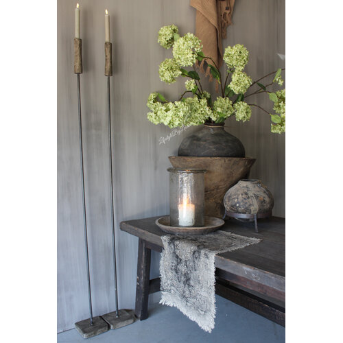 PMR vloerkandelaar dinerkaars beton/staal 130 cm 