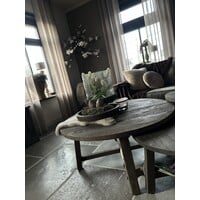 Salontafel round Antique grey 100 cm
