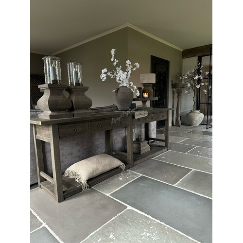 LUKSA wandkast / sidetable Jensen Antique grey 240 cm 