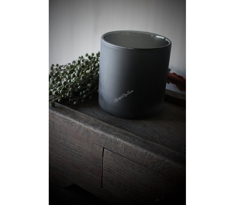 Cilinder windlicht DUTZ smoke-black 14cm