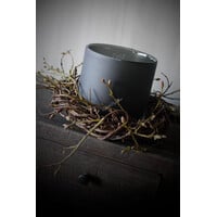 Cilinder windlicht DUTZ smoke-black 14cm