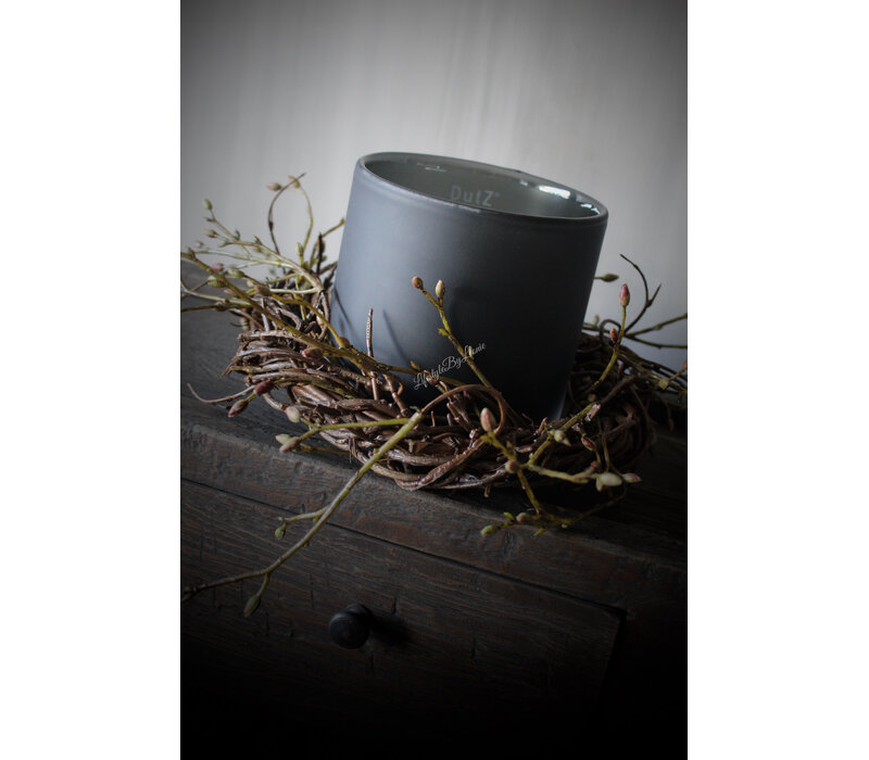 Cilinder windlicht DUTZ smoke-black 14cm