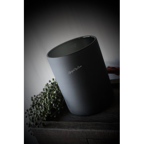 DUTZ cilinder windlicht smoke-black 23 cm 