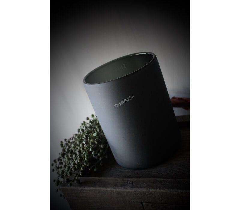 Cilinder windlicht DUTZ smoke-black 23cm