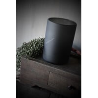 Cilinder windlicht DUTZ smoke-black 23cm