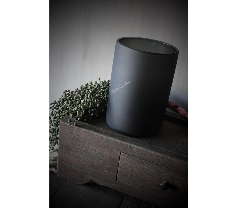 Cilinder windlicht DUTZ smoke-black 23cm