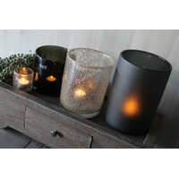 DUTZ cilinder windlicht smoke-black 23 cm
