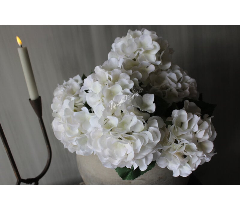 Namaak bos hortensia bloeiend White 55cm