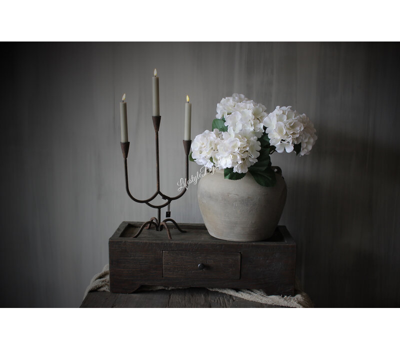 Namaak bos Hortensia bloeiend white 55 cm