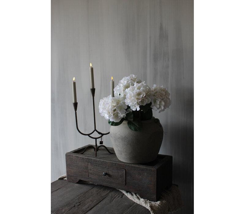 Namaak bos Hortensia bloeiend white 55 cm