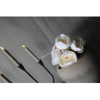 Namaak boeket pioen wit 37cm
