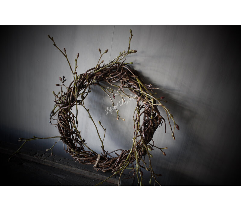 Namaak takkenkrans Betula knop 25 cm