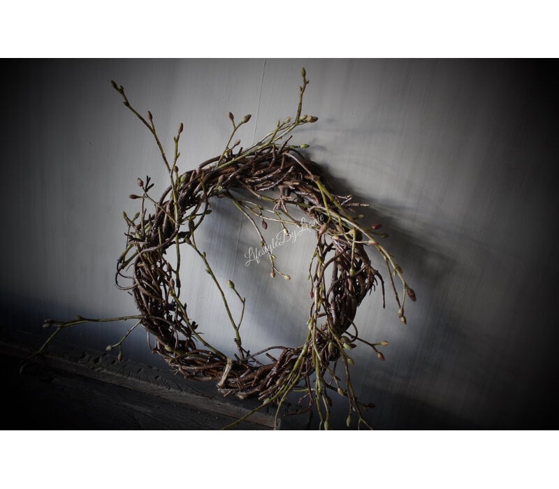 Namaak takkenkrans betula knop 25cm