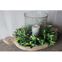 Hoffz Interior windlicht helder met bubbels