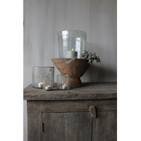 Hoffz Interior windlicht helder met bubbels