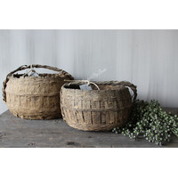 Aura Peeperkorn authentieke bamboo mand met hengsel