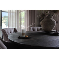 Aura Peeperkorn houten coffee holder / tray Old black 22x15cm