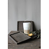 Aura Peeperkorn Aura Peeperkorn houten coffee holder / tray Old black 22x15cm