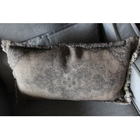 Shabby kussen met kelim opdruk Brown