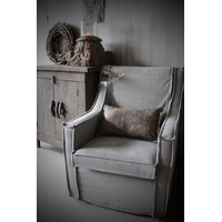 Shabby kussen met kelim opdruk Brown