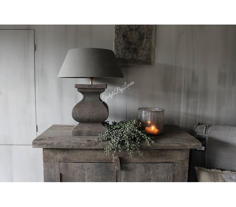Shabby linnen Wanddoek Kelim Black 60x33cm