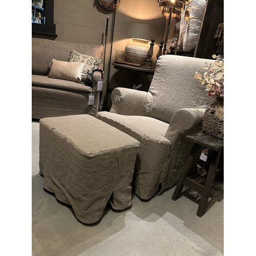 Hoffz Interior hocker Liza 60 x 40 x 45 cm 