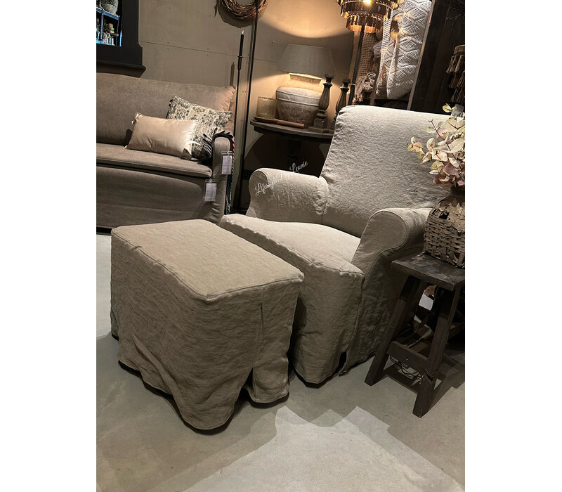 Hoffz Interior hocker Liza 60x40x45cm