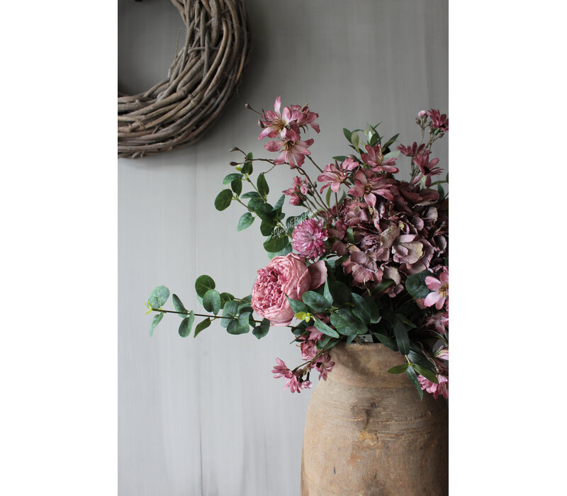 Zijden boeket Old pink