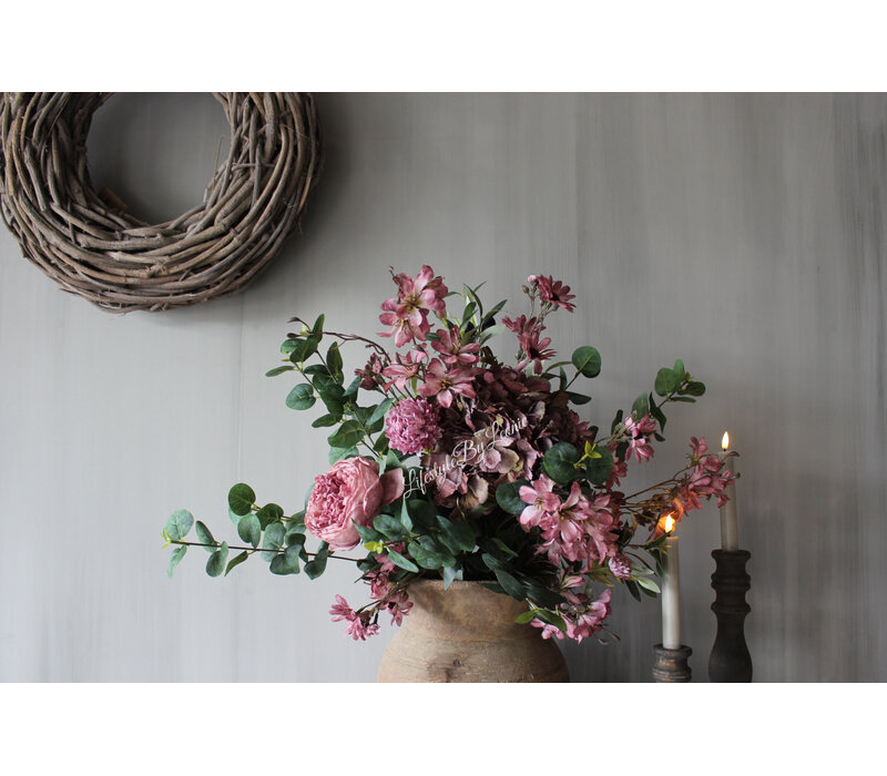 Zijden boeket Old pink
