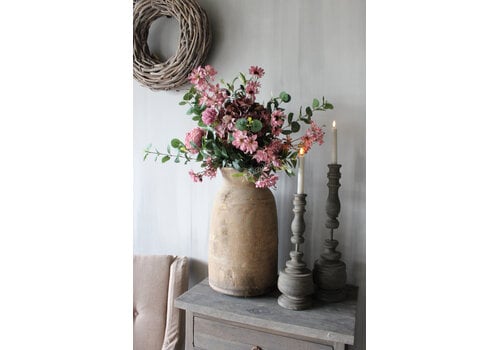 Zijden boeket Old pink