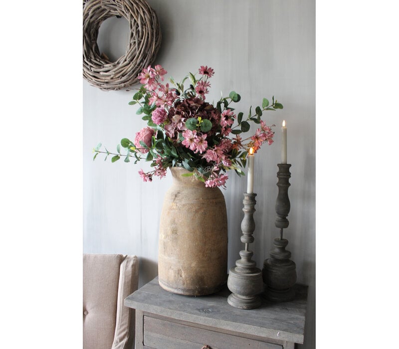 Zijden boeket Old pink