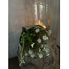 Toefje in shabby doek witte plataan bolletjes