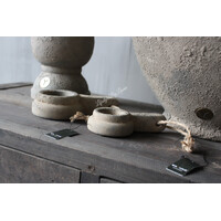 Brynxz waxinelichthouder met touw Rustic 14 cm